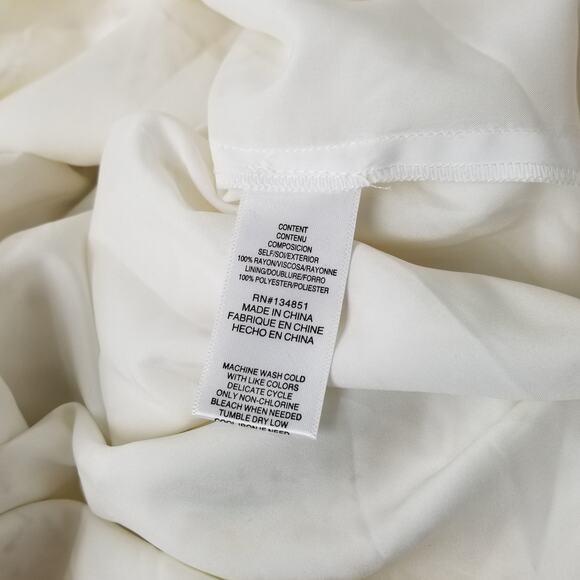 WAYF Rashida Smocked Midi Sundress, Ivory Floral Print Rayon Dress, Size 1X, NWT - Picture 7 of 12